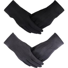 Women's Gloves Winter Touch Screen Texting Comfortable and Warm Double-Sided Velvet Lining Thickened Warm 2 Pairs