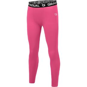 G Gradual Boys Compression Leggings Quick Dry Youth Basketball Football Pants Base Layer Sports Tights for Boys