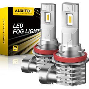 AUXITO H11 H8 H16 Switchback LED Fog Light Bulbs, 6500K White/3000K Amber Yellow, 6000LM 300% Brightness, Dual Color White Yellow Driving Fog Lights, Non-polarity, Pack of 2