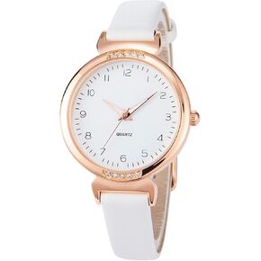 NUOVO Women Watch Silicone Watch for Ladies Sports Watch Casual Watch Crystal Accented Leather Strap Watch Analog Display Watch