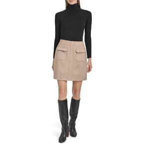Andrew Marc Women's Faux Suede Skirt
