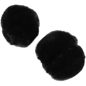 BESPORTBLE 1 Pair Winter Women Fuzzy Arm Warmers Girls Faux Fur Short Wrist Cuffs Fluffy Soft Wrist Cover Wrist Warmer