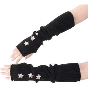 2Pcs Arm Warmers, Arm Warmers Women, Star Arm Warmers Kids Half Finger Adorable Accessories, Y2K Arm Warmers for Women
