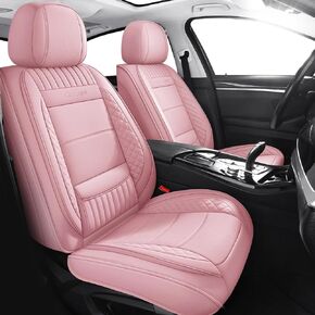 Chezope Car Seat Covers Full Set Car Seat Protective Covers Leather Car Seat Cushion Automotive Seat Cover Accessories Waterproof Leatherette Car Seat Cushion Covers Black