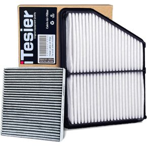 (2.0L ONLY) ITESIER Engine Cabin Air Filter kit for Civic 2.0L(2016 2017 2018 2019 2020 2021 2022 2023 2024), HR-V 2.0L 2023-2024, Replacement CA12051, SA12051, WA10416, 17220-5BA-A00, 80292-TF0-G01