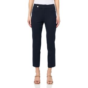 NIC+ZOE Women's 28" Copley Straight Cotton Bi-Stretch Extended Tab Pant