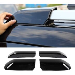 JeCar Roof Rails Rack End Cap Protection Cover Shell Roof Rails Rack Leg Cover End Cap Protection Cover Shell 4Runner Accessories for Toyota 4Runner 2010-1019 4Pcs Black