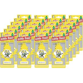 LITTLE TREES Car Air Freshener | Hanging Paper Tree for Home or Car | Vanillaroma | 24 Pack