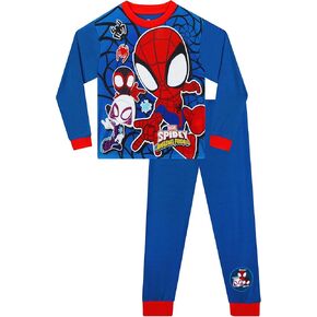 Marvel Spidey And His Amazing Friends Pajamas | Spiderman Pjs For Boys | Boys' Pajama Sets | Boys Sleepwear | Sizes 3T To 8