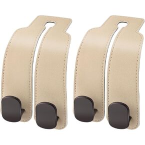 Amelity Car Seat Back Storage Hook, Car Headrest Hooks for Purses and Bags, Car Seat Hooks for Headrest (Black)