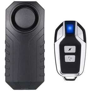Motorbike/Bicycle Anti-Theft Alarm/Remote Alarm/Displacement Sensor Alarm 113dB Wireless Vibration Motion Sensor Waterproof with Remote