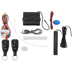Cryfokt Keyless Entry System, Remote Start Kit with Trunk Release and Built in Battery, Car Alarm System Universal Vehicle Security Door Lock Kit for 12V Fuel Vehicles, Cryfokts8kepx4omy