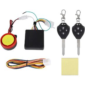 125dB 12V Waterproof Motorcycle Bike Anti-Theft Security Burglar Alarm System Scooter Double Scooter Remote Control