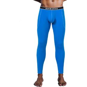 ZONBAILON Men's Thermal Underwear Pants Breathable Soft Long Johns Bottoms with Bulge Pouch