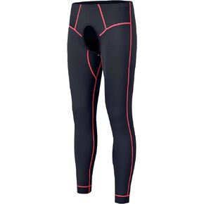 Men Thermal Underwear Open Front Long Johns Without Velvet Autumn and Winter Mens Base Layer Bottoms Leggings