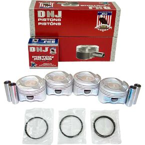 DNJ PRK949A Piston and Ring Kit For 2001-2017 Toyota Echo Prius Yaris 1.5L L4 DOHC 16V Naturally Aspirated 1NZ-FE,1NZ-FXE