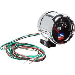 Auto Meter Tachometer, 3-3/4", 8,000 RPM, Pedestal, Short Sweep, Mopar Classic (880789)