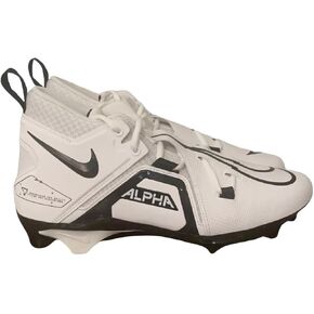 Nike Alpha Menace Pro 3 P Men's Football Cleats White Black DM1788-103