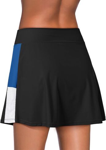 Dokotoo Womens Swim Skirt Tummy Control Color Block Tankini Swimdress Bikini Bathing Suit Swimsuit Bottoms in Saudi Arabia
