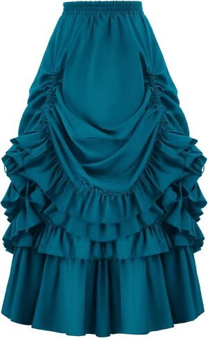 تنورة نسائية من Belle Poque على الطراز الفيكتوري القوطي العتيق طراز عصر النهضة Falda in Kuwait