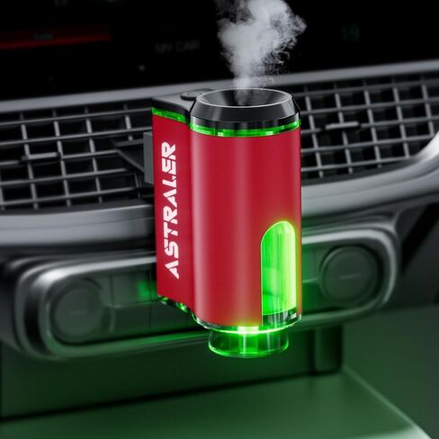 Smart Car Air Freshener with 3 Essential Oils, Car Fresheners Long Lasting, Rechargeable Car Aroma Diffuser and DIY Perfume Choose, Smart Auto On/Off in Saudi Arabia