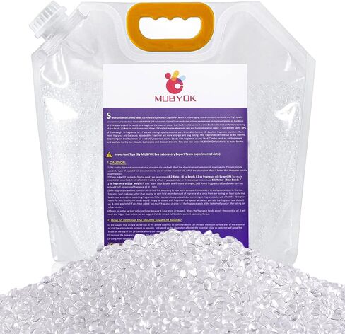 MUBYOK 5lb Premium Unscented Aroma Beads for Car Freshies DIY Eva Beads Freshie Beads Bulk Freshie Supplies in Saudi Arabia