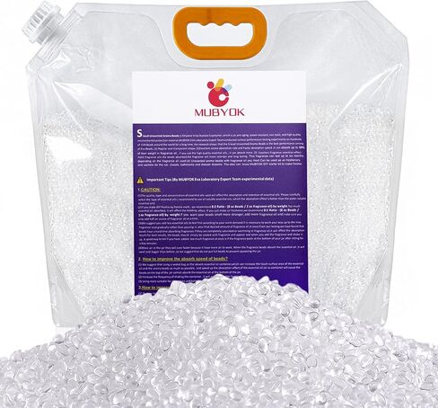 MUBYOK 5lb Premium Unscented Aroma Beads for Car Freshies DIY Eva Beads Freshie Beads Bulk Freshie Supplies in Saudi Arabia