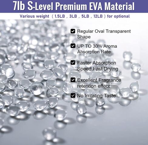 MUBYOK 5lb Premium Unscented Aroma Beads for Car Freshies DIY Eva Beads Freshie Beads Bulk Freshie Supplies in Saudi Arabia