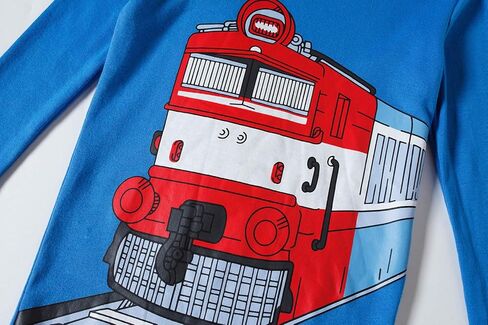 طقم بيجامات للأولاد الصغار ملابس نوم قطنية بأكمام طويلة للأولاد in Kuwait