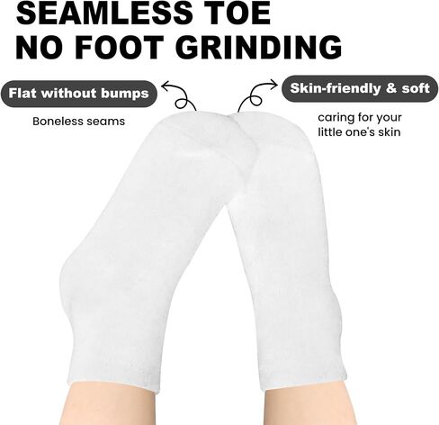 SkiBeaut Toddlers Socks Kids Grip Boy Girl Non Slip Skid Sticky Grippers 12 Pack Kid Slipper Toddler Socks Age 1-7 in Saudi Arabia