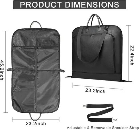 Travel Garment Bag, seyfocnia Carry on Garment Bags for Hanging Clothes in Saudi Arabia