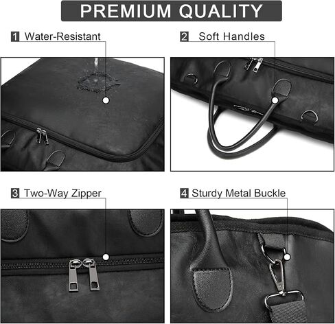 Travel Garment Bag, seyfocnia Carry on Garment Bags for Hanging Clothes in Saudi Arabia