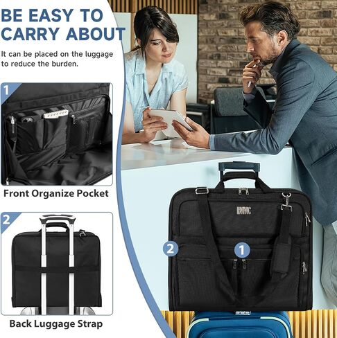Garment Bags For Travel Carry On Garment Bag For Hanging Clothes Large Suit Travel Bag Convertible Travel Garment Bag For Men And Women in Saudi Arabia