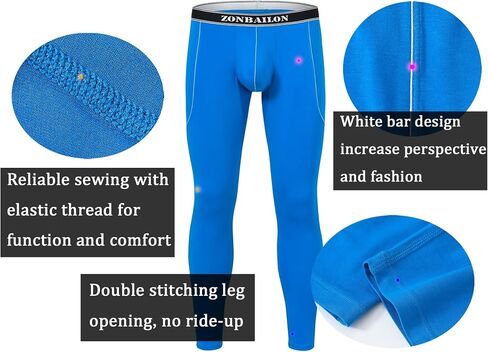 Mens Long Johns Thermal Underwear Size M-2XL in Kuwait