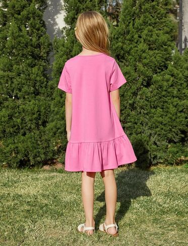 PATPAT Toddler Girls Floral Skater Dress 3-Pack A-Line Short Sleeve Outfits | Floral Print Dresses, 3-Pack Value Set, A-Line Skater Fit, Short Sleeve Design, Soft Fabric, Easy Wear in Kuwait