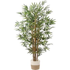 Artificial Bamboo Silk Tree 3ft Fake Greenery Plants in Pot 36 Inch for Home Office Indoor Outdoor Decor