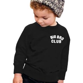 BANGELY Big Bro Club Sweatshirt Boys Promoted to Big Brother Pullover Pregnancy Baby Announcement Toddler Long Sleeve Shirt