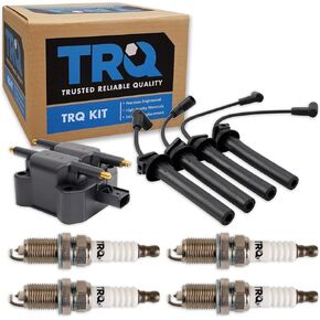 TRQ مجموعة الإشعال ملف الإشعال شمعات الإشعال مجموعة أسلاك شمعات الإشعال المتوافقة مع ميني كوبر 2003-2008