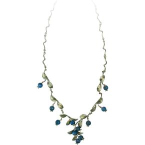 "Blueberry" 16" Adj Twig Necklace by Michael Michaud for Silver Seasons