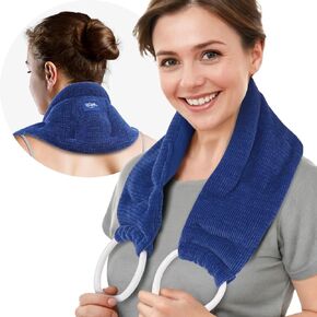 Hilph Unscented Microwave Heating Pad for Neck and Shoulder Pain Relief, Longer Neck Warmer Microwavable Heated Wrap with Moist Heat Hot Therapy for Sore Neck, Arthritis, Muscle Pain, Stress Relief