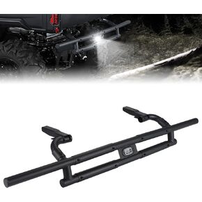 KEMIMOTO UTV Rear Bumper with Light, Compatible with Can-Am Defender & Defender Max, Heavy Duty Steel Protect Tailgate Tail Guard, Heavy Duty Steel, OEM Replacement 715006012