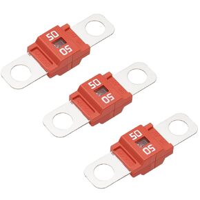 Taiss 3PCS Midi Automobile Bolt-on Fuse 50A,High Current Fuse,Suitable for Cars,Trucks,Off-Road Vehicles,Engineering Vehicles,etc