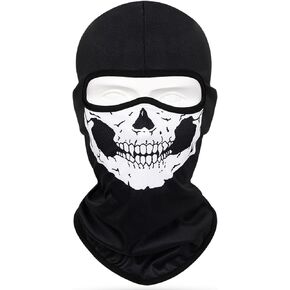 Skull Neck Gaiter Mask Balaclava for Men & Women Motorcycle Riding Fishing Cycling Sports