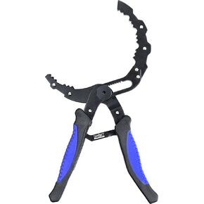 SMART JERRY - Oil Filter Plier, Adjustable Oil Filter Wrench, Self-Adjusting Oil Filter Removal Tool, Wide Oil Filter Remover, Motorcycle Fuel Filter Wrench for Engine Filters/Conduit/Fitting
