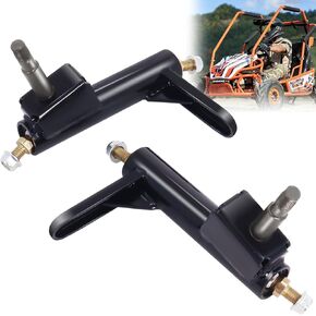 Left & Right Go Kart Front Steering Knuckle Spindle Compatible with Coleman KT196 Go Kart, CK196-T 196cc 6.5 Hp Gas Powered Go-Karts,Includes Vehicle Suspension Accessories for Steering Control