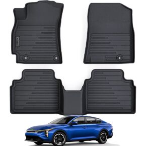 Floor Mat for All-New 2025 KIA K4,TPE All Weather Protection 2 Rows Car Floor Liners(Floor Mats)