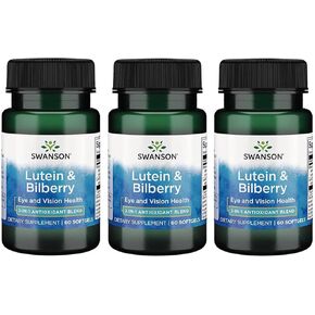 Swanson Standardized Lutein & Bilberry 60 Sgels