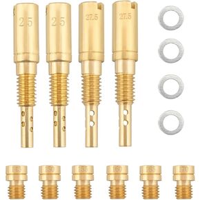 Carburetor Jet Kit Fit for Yamaha Raptor 660R YFM660R 2001-2005 14pcs Multi Stage Main Pilot Jet Kit