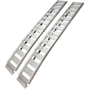 REESE 9515020 Arched Center-fold Aluminum Loading Ramp, 12 Inch x 92 Inch, 1,500 lbs. Capacity, Pair