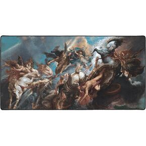 The Mousepad Company Original an Angel Appears لوحة ماوس ألعاب كبيرة الحجم بمكتب كامل (كبير (36 بوصة × 17 بوصة)، رمادي وأبيض)